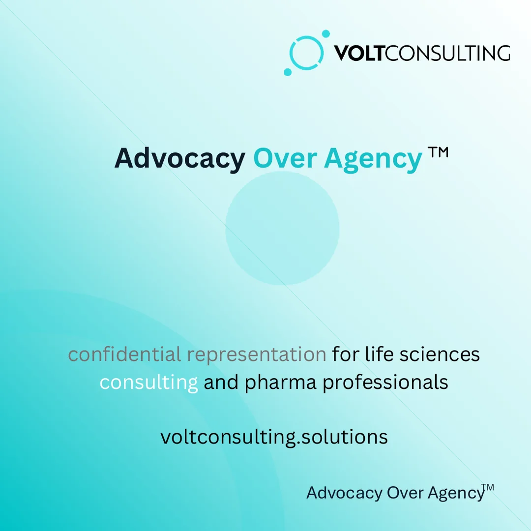 Advocacy Over Agency. confidential representation for life sciences consulting and pharma professionals. voltconsulting.solutions